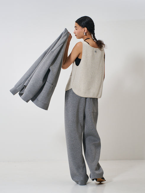 【 予約:2月上旬 】BOAT NECK KNIT VEST /Y261-91017